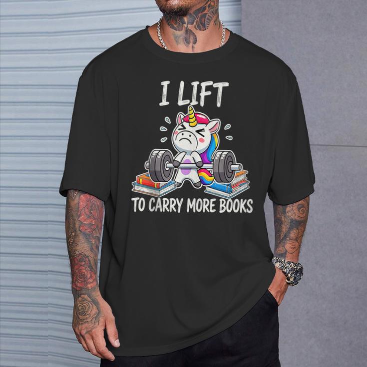 Lifting To Hold More Books Deadlift Unicorn Reader Workout T-Shirt Gifts for Him Lifting To Hold More Books Deadlift Unicorn Reader Workout T-Shirt Gifts for Him