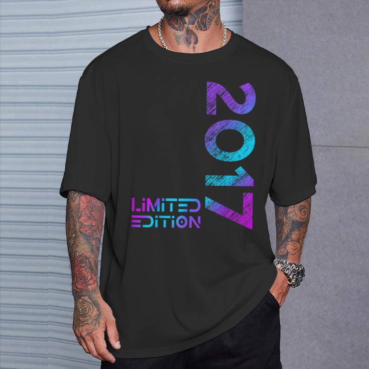 Limited Edition Jahrgang 2017 Junge Mädchen 9 Geburtstag T-Shirt Geschenke für Ihn