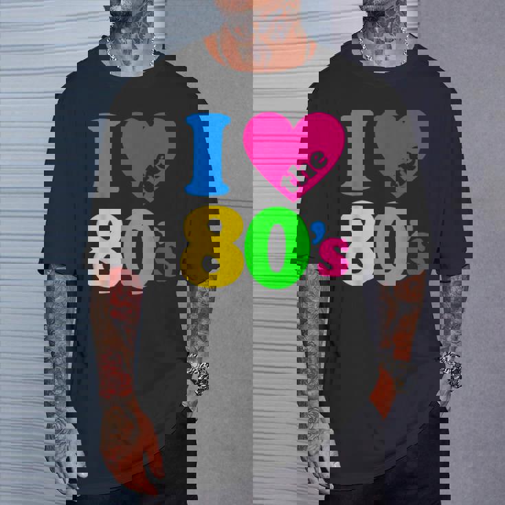 I Love The 80'S 80年代パーティードレスレトロ1980年代テーマ Tシャツ 彼への贈り物