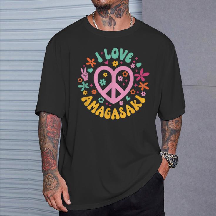I Love Amagasaki アイ・ラブ・アマガサキ Tシャツ 彼への贈り物