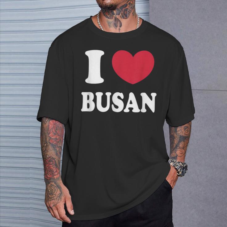 I Love Busan 釜山が大好きです Tシャツ 彼への贈り物