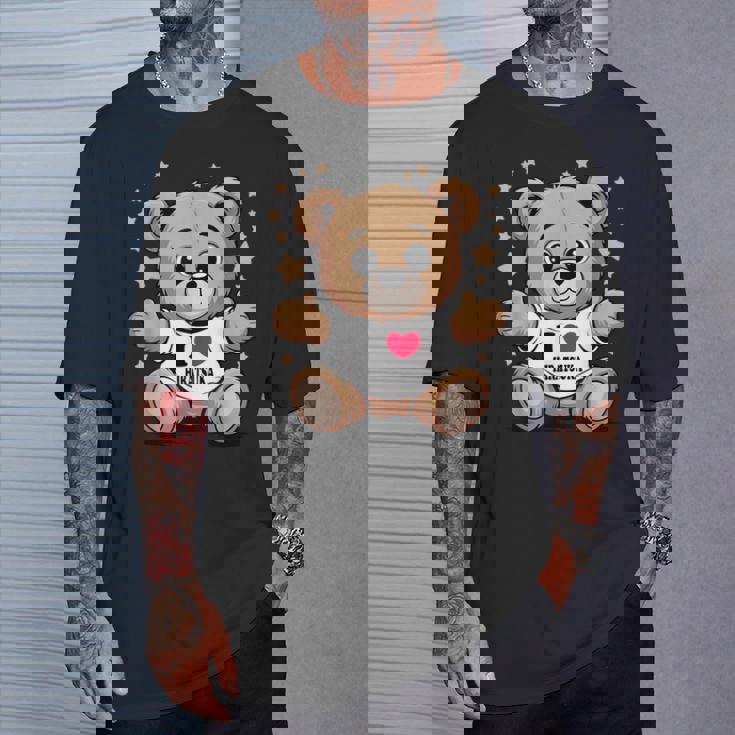 I Love Hiratsuka Teddy Bear 平塚テディベア大好き Tシャツ 彼への贈り物