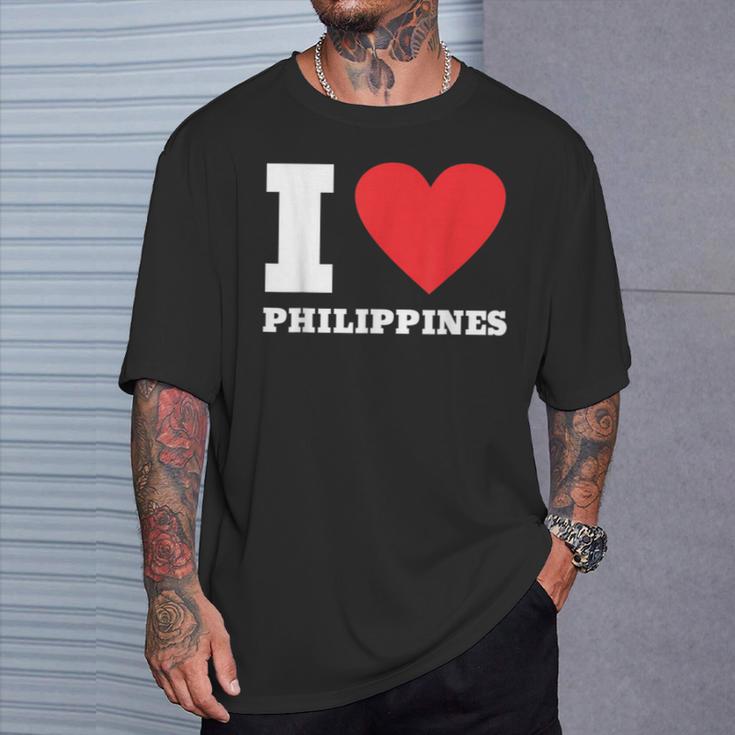 I Love Philippines I Heart Philippines 家族旅行 Tシャツ 彼への贈り物