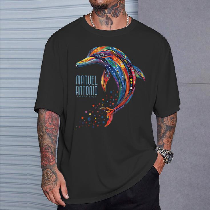 Manuel Antonio コスタリカ ティー ビーチ サーフ バケーション イルカ Tシャツ 彼への贈り物