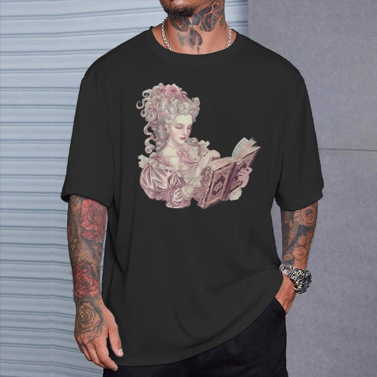Marie Antoinette Reading A Book T-Shirt Gifts for Him