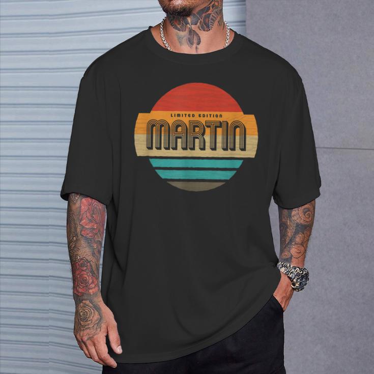 Martin 名称 レトロ・ヴィンテージ・サンセット 限定版 Tシャツ 彼への贈り物