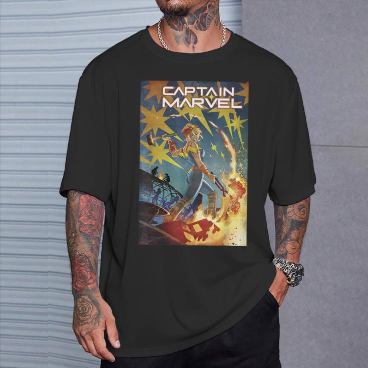 Marvel Comixology Captain Marvel She-Hulk Comic Book Cover T-Shirt Gifts for Him Marvel Comixology Captain Marvel She-Hulk Comic Book Cover T-Shirt Gifts for Him