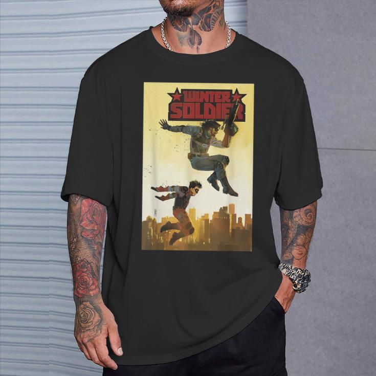 Marvel Comixology Winter Soldier 3 Of 5 Comic Book Cover T-Shirt Gifts for Him Marvel Comixology Winter Soldier 3 Of 5 Comic Book Cover T-Shirt Gifts for Him