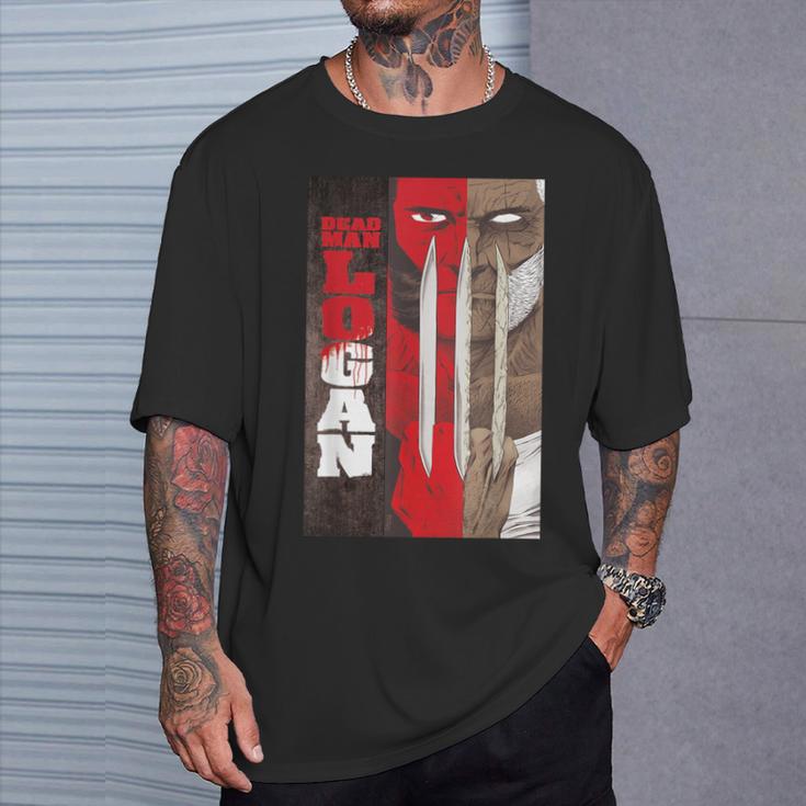Marvel Dead Man Logan Comic Book Cover T-Shirt Gifts for Him
