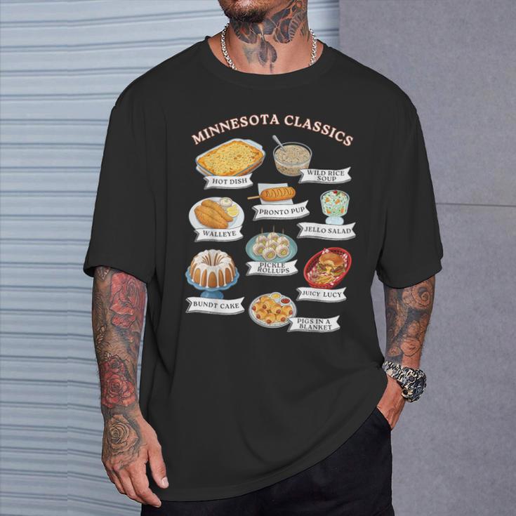 Minnesota Food Classic Cookbook Eats Minneapolis St Paul MN T-Shirt Gifts for Him