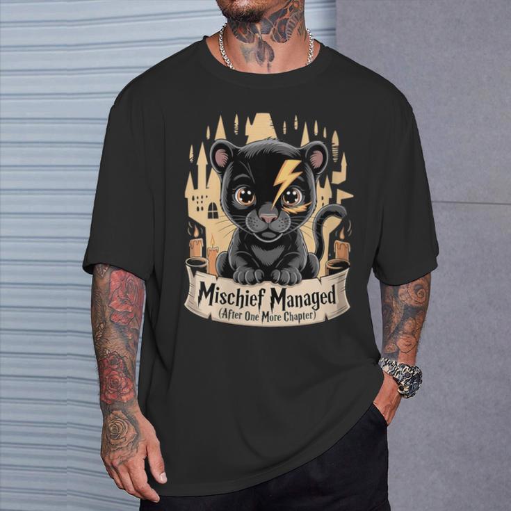 Mischief Managed One Chapter Reading Humor For Book Lovers T-Shirt Gifts for Him