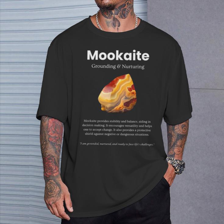 Mookaite ジェムストーンの意味 Tシャツ 彼への贈り物