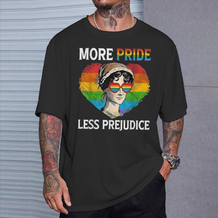 More Pride Less Prejudice Pride Month Lgbtq ゲイ レズビアン Tシャツ 彼への贈り物