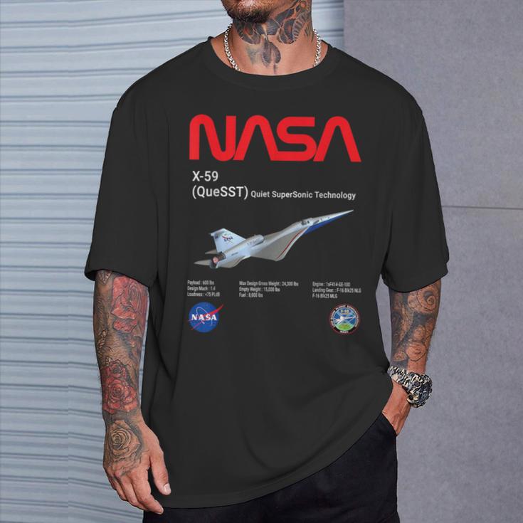 Nasa X-59 Quiet-Supersonic-Technology（Quesst Tシャツ 彼への贈り物