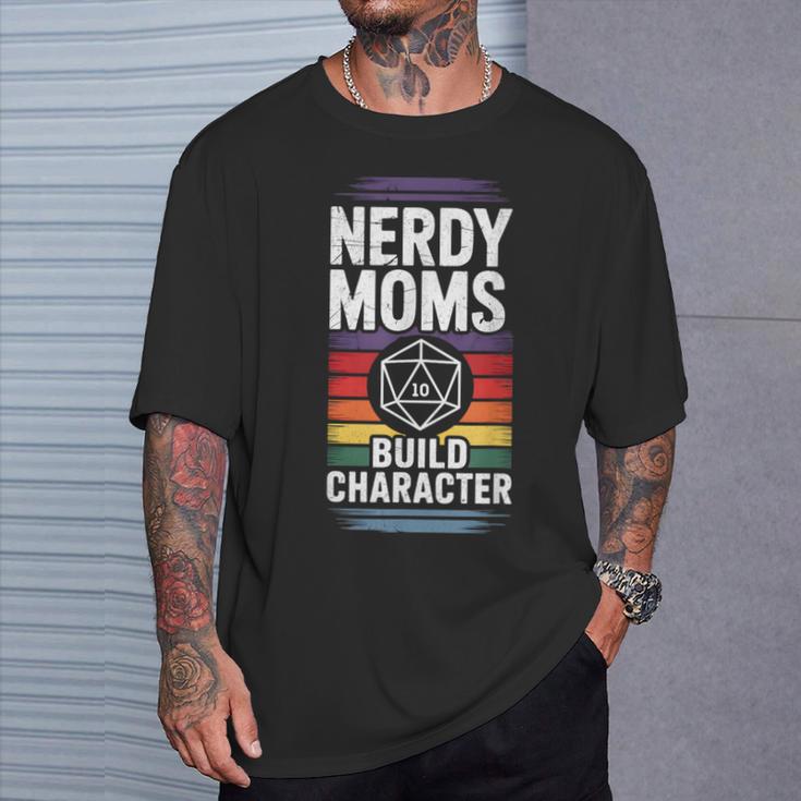 Nerdy Moms Build Character Rpg Fantasy Game Lover T-Shirt Gifts for Him Nerdy Moms Build Character Rpg Fantasy Game Lover T-Shirt Gifts for Him