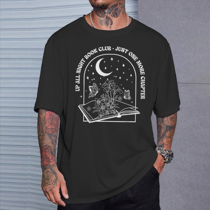 Up All Night Book Club Just-One More Chapter Bookworm Tees T-Shirt Gifts for Him Up All Night Book Club Just-One More Chapter Bookworm Tees T-Shirt Gifts for Him