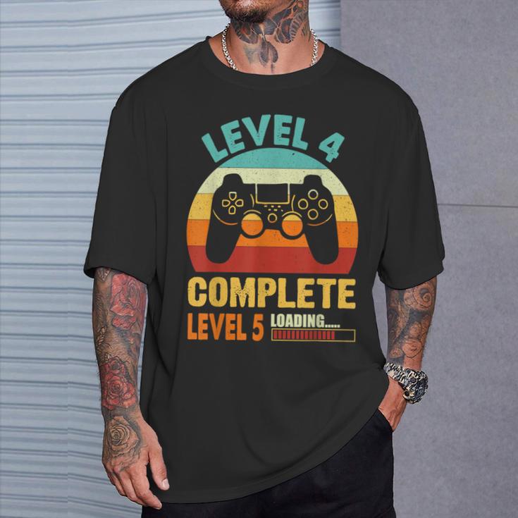 Nivel 4 Completo 4 Aniversario Divertido 4º Aniversario De Boda Camiseta unisex Regalos para él