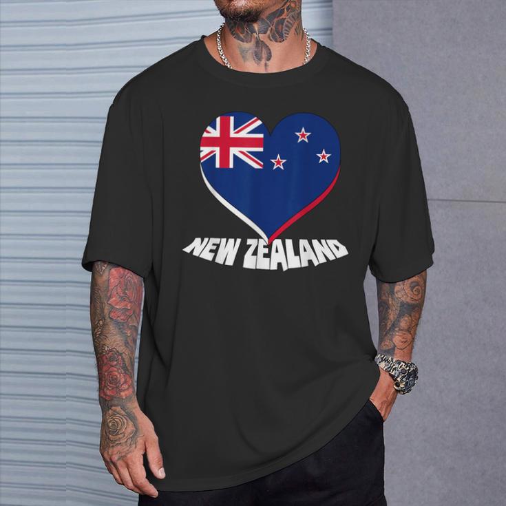 Nueva Zelanda Corazón Amor Nueva Zelanda Orgulloso Neozelandés Nueva Zelanda Camiseta unisex Regalos para él