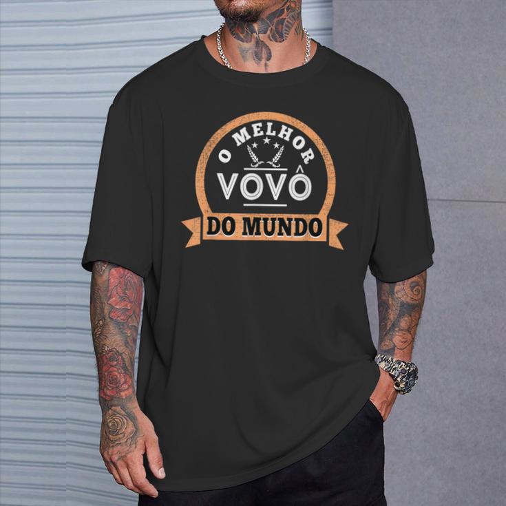 O Melhorovo Do Mundo ブラジリアン ポルトガル語 おじいちゃん Tシャツ 彼への贈り物