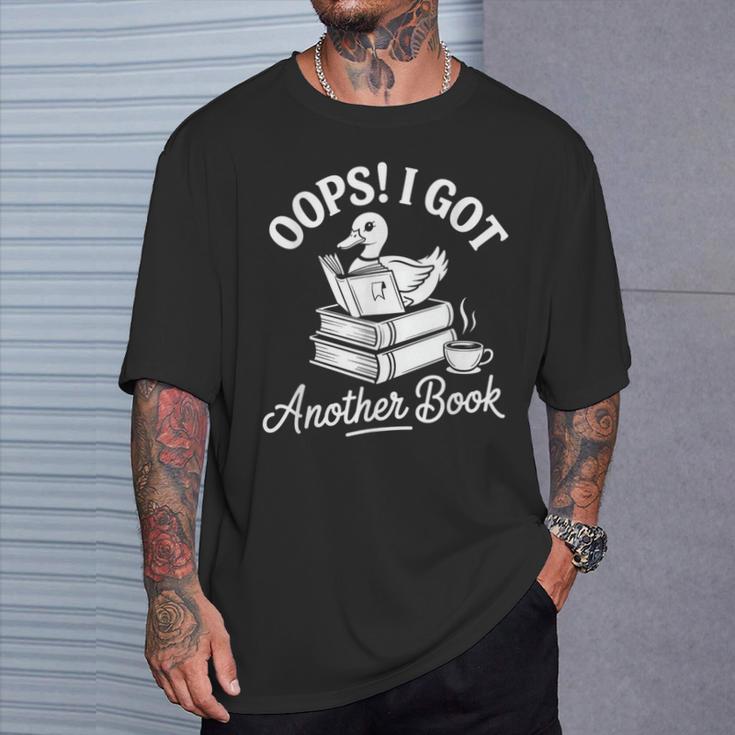 Oops I Got Another Book Goose Goose Reader T-Shirt Gifts for Him