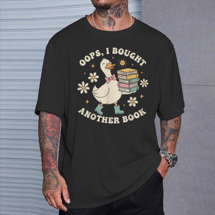 Oops I Bought Another Book Shirt Goose Reader T-Shirt Gifts for Him