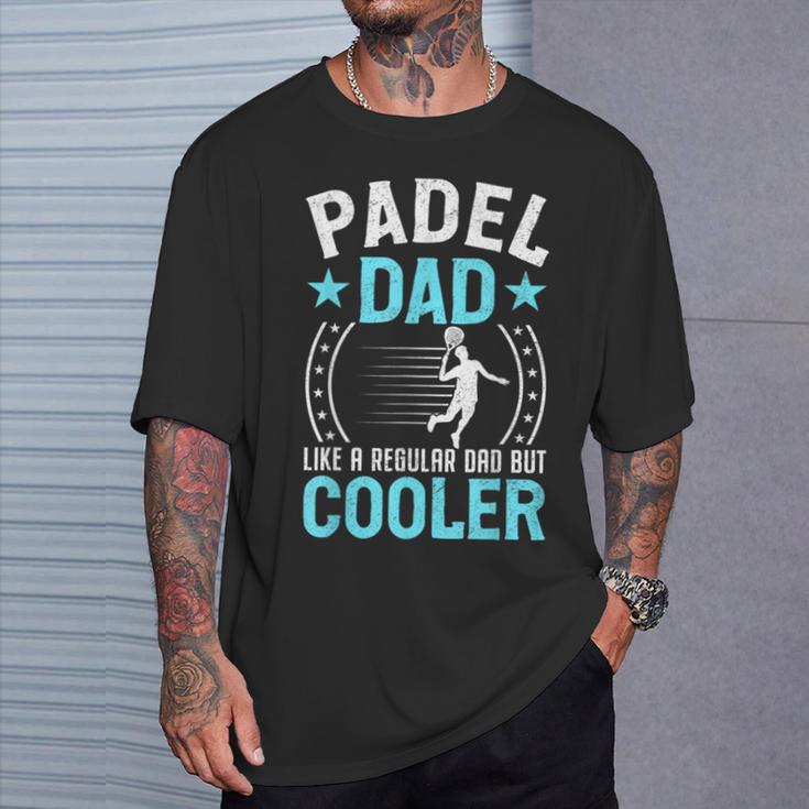 Padel Dad Uomo Divertente Papà Papà Padre Padel Fan Player Maglietta Regalos para él