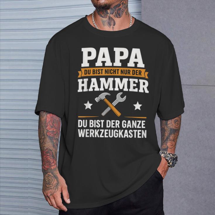 Papa Du Bist Der Hammer Ganze Werkzeugkastenatertag T-Shirt Geschenke für Ihn