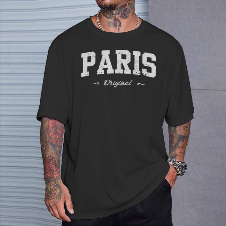 Parisportouvenir Fanartikel T-Shirt Geschenke für Ihn