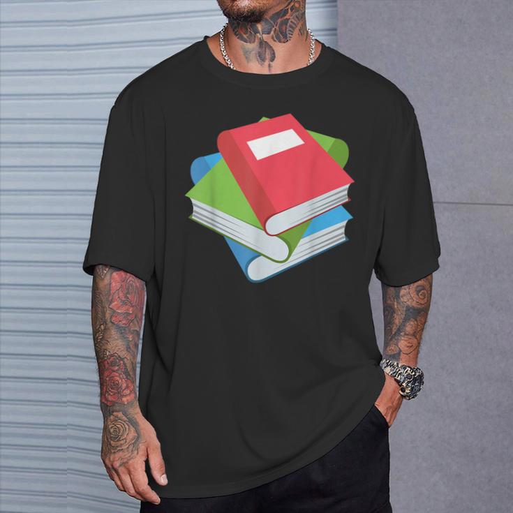 Pile Of Books Stack Of Books Costume T-Shirt Gifts for Him