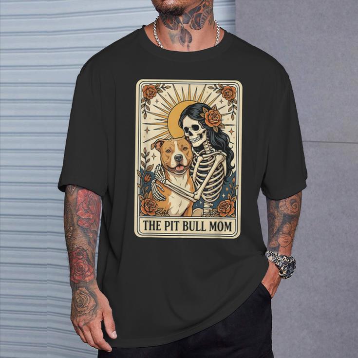 The Pit Bull Mom Tarot Card T-Shirt Gifts for Him