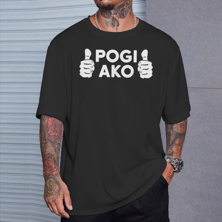 Pogi Ako おもしろフィリピンtシャツ Tシャツ 彼への贈り物