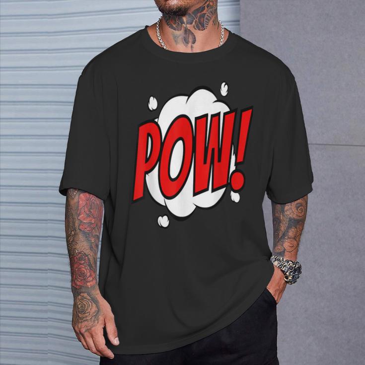 POW Comic Art Book Superhero Bubble Cartoon T-Shirt T-Shirt Gifts for Him