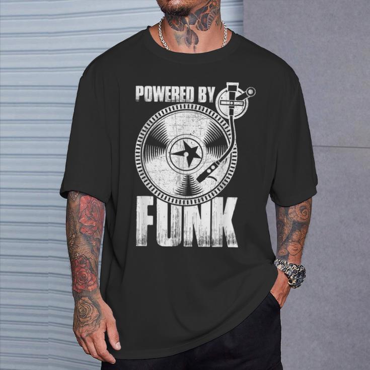Powered By Funk Music 70年代 & 80年代 ビニール Tシャツ 彼への贈り物