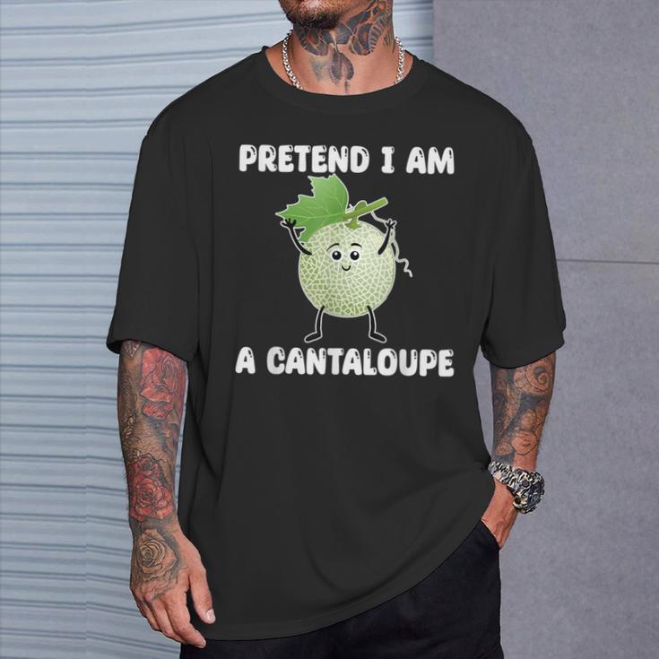 Pretend I Am A Cantaloupe メロン コスチューム マスクメロン Tシャツ 彼への贈り物
