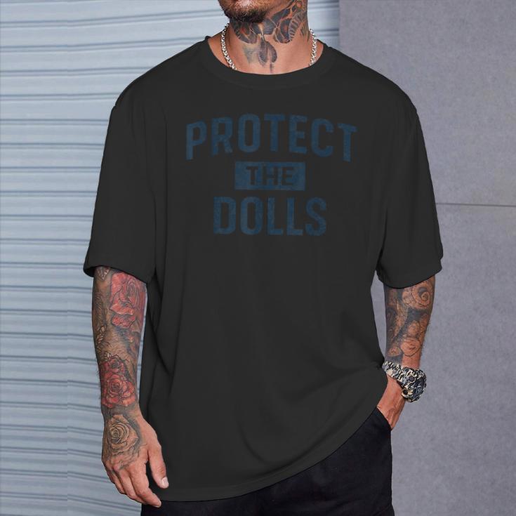 Protect The Dolls ドールを守れ ダメージ加工 Tシャツ 彼への贈り物