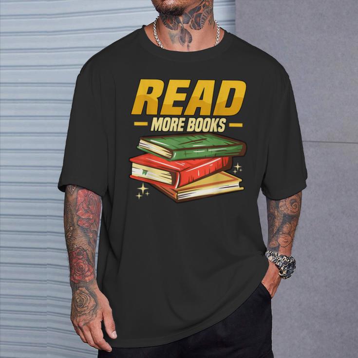 Read More Books Book Worm Library Nerds Librarian T-Shirt Gifts for Him Read More Books Book Worm Library Nerds Librarian T-Shirt Gifts for Him