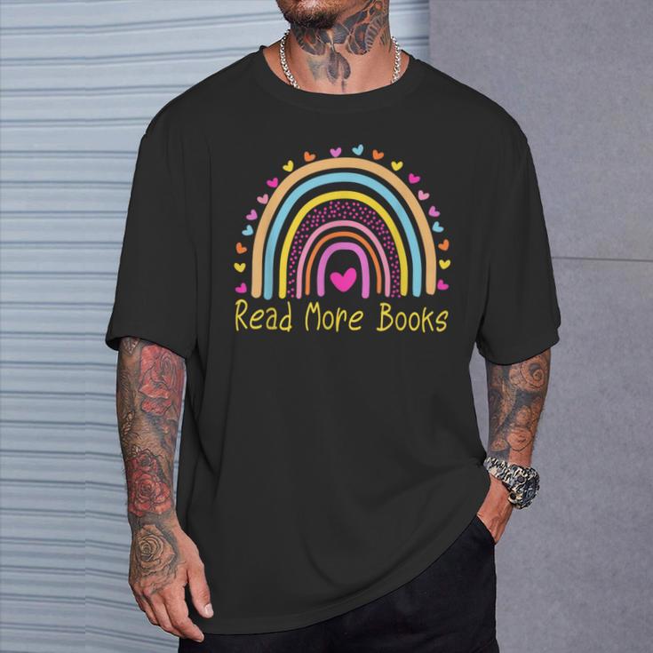 Read More Books English Teacher Rainbow T-Shirt Gifts for Him Read More Books English Teacher Rainbow T-Shirt Gifts for Him