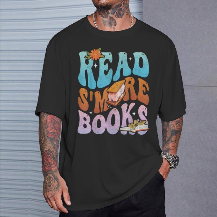 Read S'More Books Cute Campfire For Book Love T-Shirt Gifts for Him
