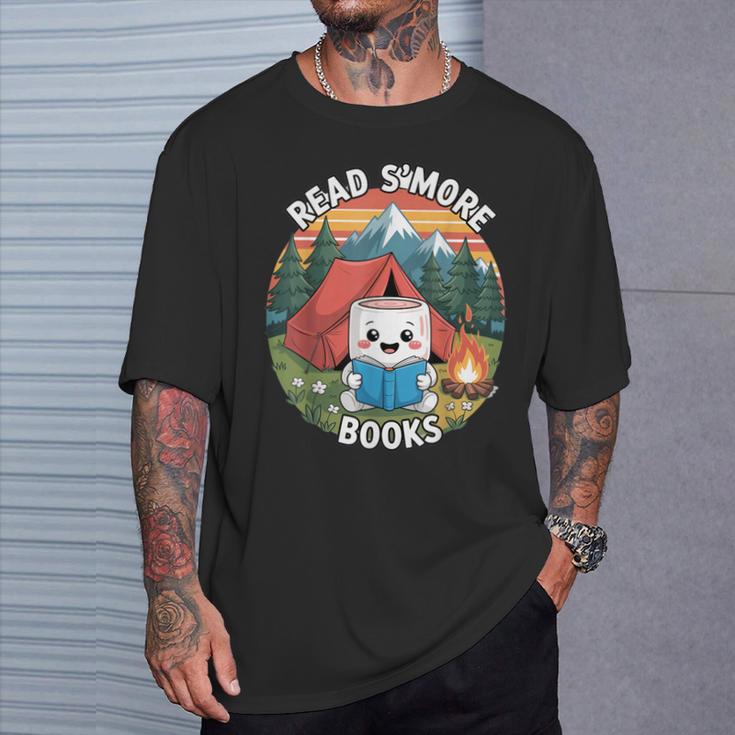 Read Smore Books Cute Marshmallow Camp Reading Library Kids T-Shirt Gifts for Him Read Smore Books Cute Marshmallow Camp Reading Library Kids T-Shirt Gifts for Him