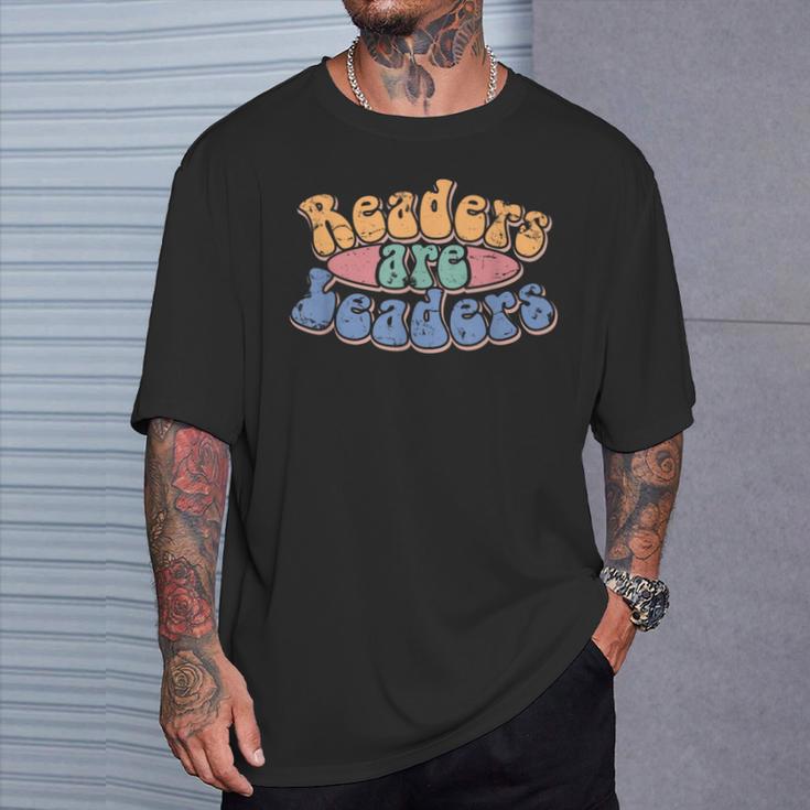Readers Are Leaders Men Women Kids Reading Book Lover T-Shirt Gifts for Him Readers Are Leaders Men Women Kids Reading Book Lover T-Shirt Gifts for Him
