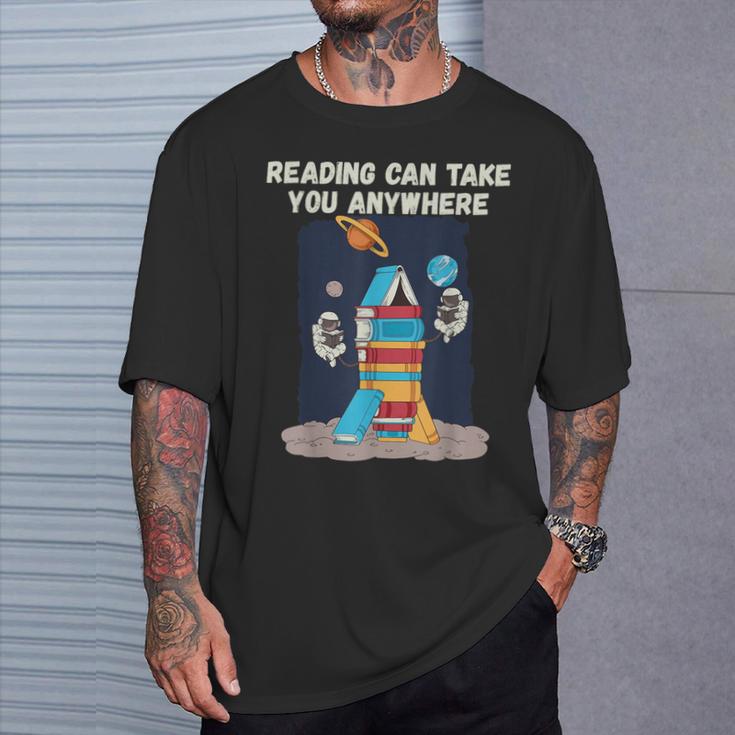 Reading Can Take You Anywhere Astronaut Book Lover Teacher For Men Women Kids T-Shirt Gifts for Him Reading Can Take You Anywhere Astronaut Book Lover Teacher For Men Women Kids T-Shirt Gifts for Him