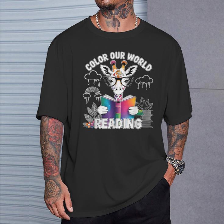 Reading Colors Our World Color Our World 2026 Reading Book T-Shirt Gifts for Him