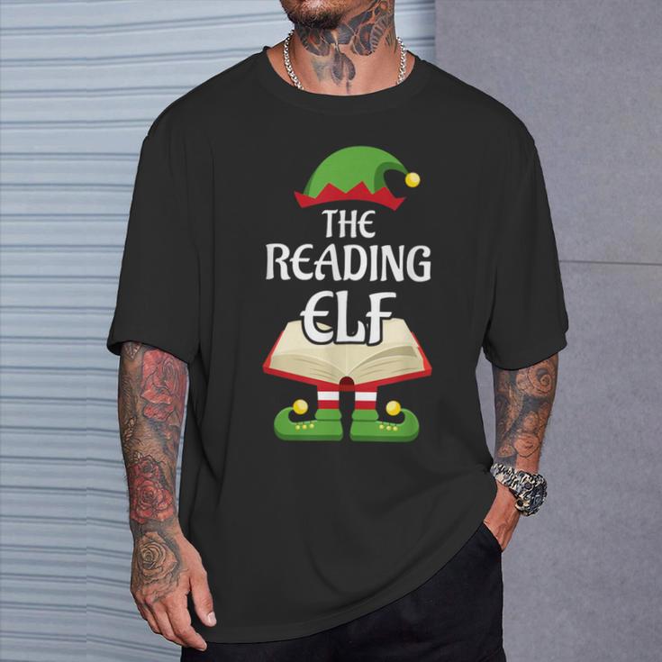 Reading Elf Family Matching Group Christmas Books T-Shirt Gifts for Him Reading Elf Family Matching Group Christmas Books T-Shirt Gifts for Him