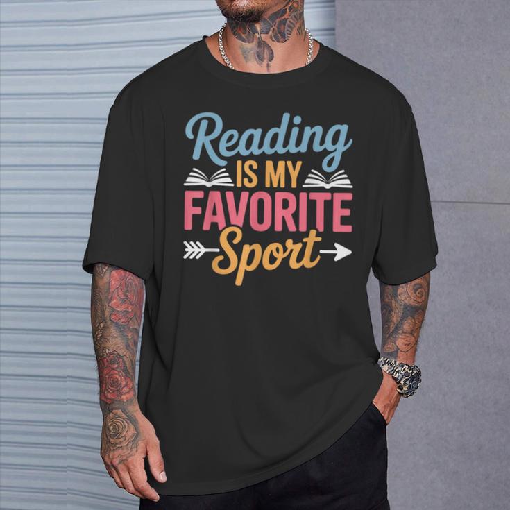 Reading Is My Favorite Sport Book Lover Saying T-Shirt Gifts for Him Reading Is My Favorite Sport Book Lover Saying T-Shirt Gifts for Him