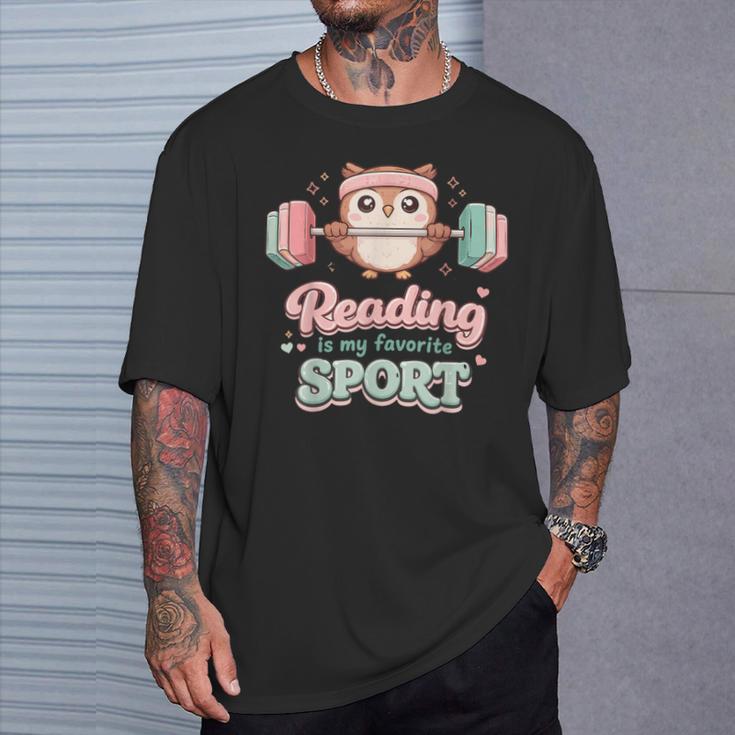 Reading Is My Favorite Sport Cute Owl Book Lover T-Shirt Gifts for Him Reading Is My Favorite Sport Cute Owl Book Lover T-Shirt Gifts for Him
