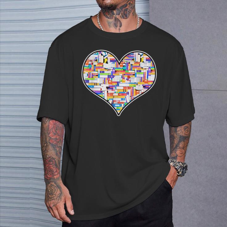 Reading Library Books Lover Heart Librarian Awesome Cute T-Shirt Gifts for Him Reading Library Books Lover Heart Librarian Awesome Cute T-Shirt Gifts for Him