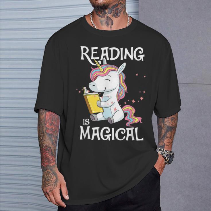Reading Is Magical Book Lover Unicorn English Teacher Girls T-Shirt Gifts for Him Reading Is Magical Book Lover Unicorn English Teacher Girls T-Shirt Gifts for Him