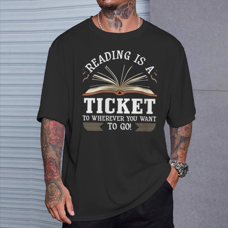 Reading For Men Women Cool Book Reader Teacher T-Shirt Gifts for Him