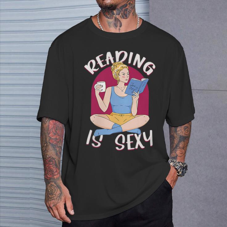 Reading Is Sexy Book Lover Fun Literary T-Shirt Gifts for Him