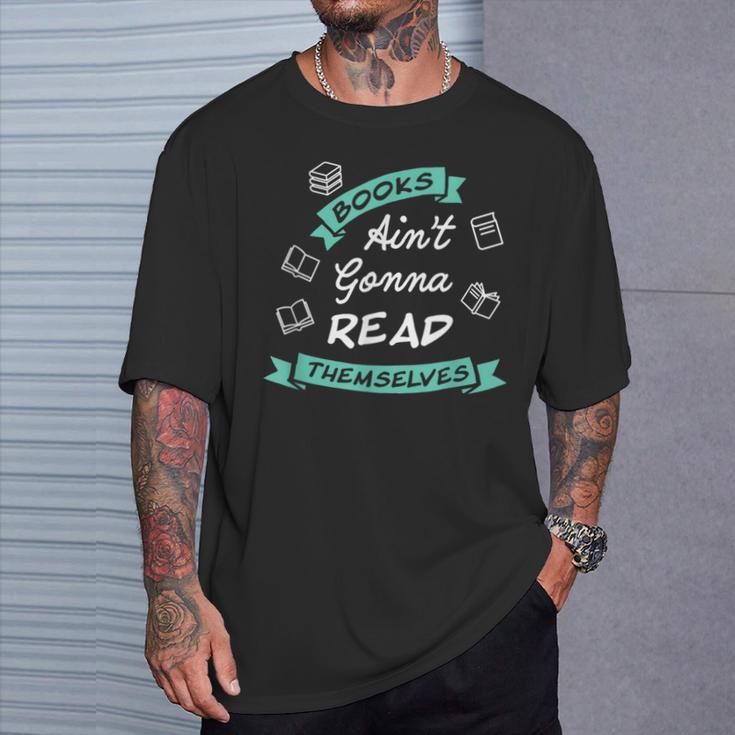 Reading Teacher Bookworm Bookstore Book Lovers Men Women T-Shirt Gifts for Him